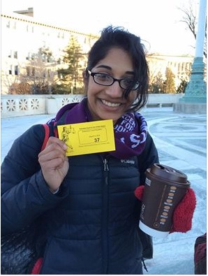 Rosann gets SCOTUS tix copy