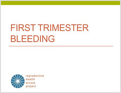 ppt presentation on bleeding in early pregnancy