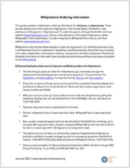 Reproductive Health Access Project | How To Order Mifepristone ...