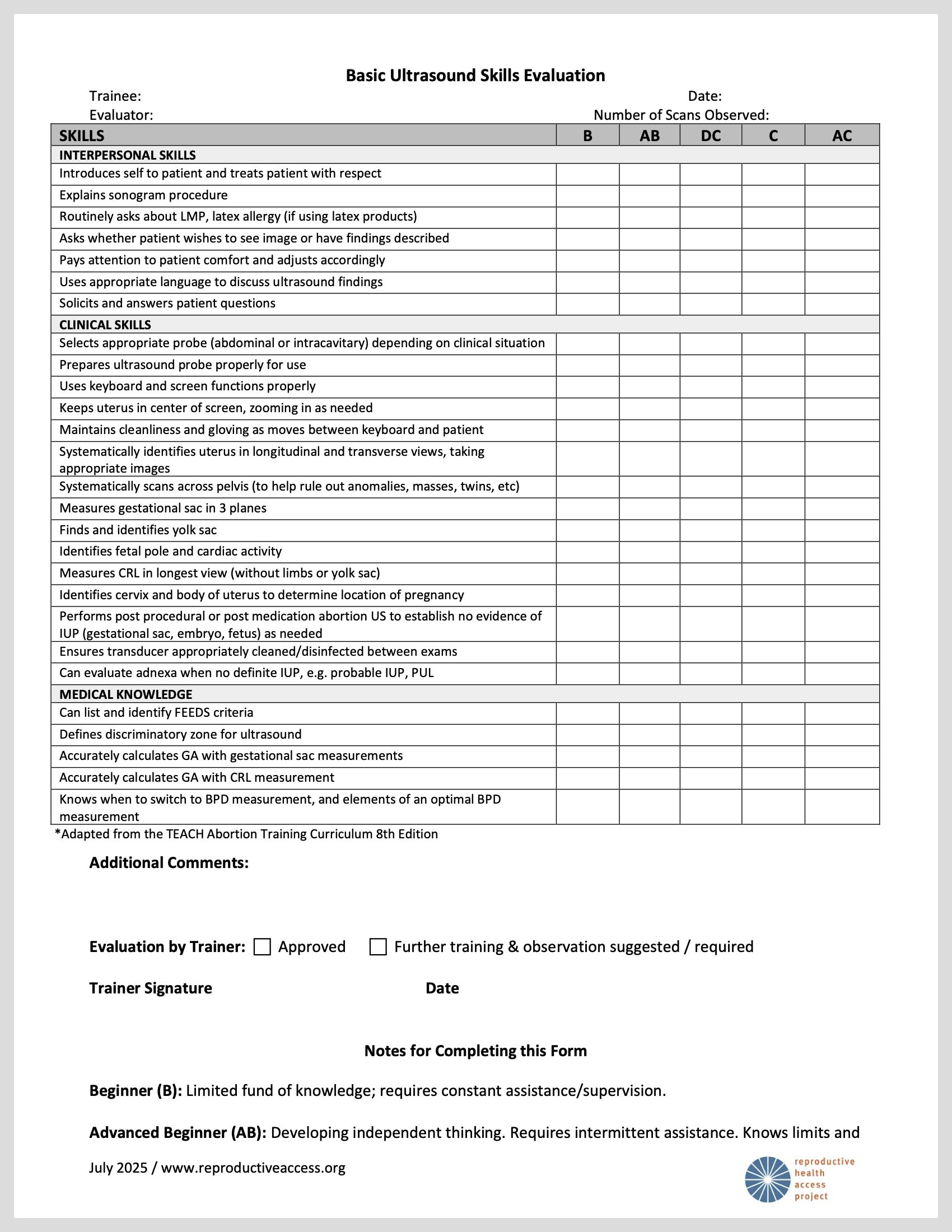 Reproductive Health Access Project (RHAP) | Evaluation of Basic ...
